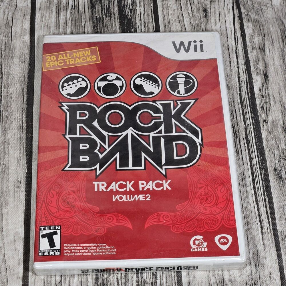 Rock Band Track Pack Vol. 2 (Nintendo Wii, 2008) New Sealed Weezer Motley Crue